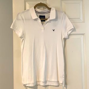 COPY - NWT American Eagle Outfitters white polo 3 button Size  L NWT